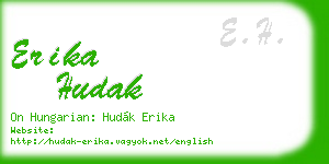 erika hudak business card